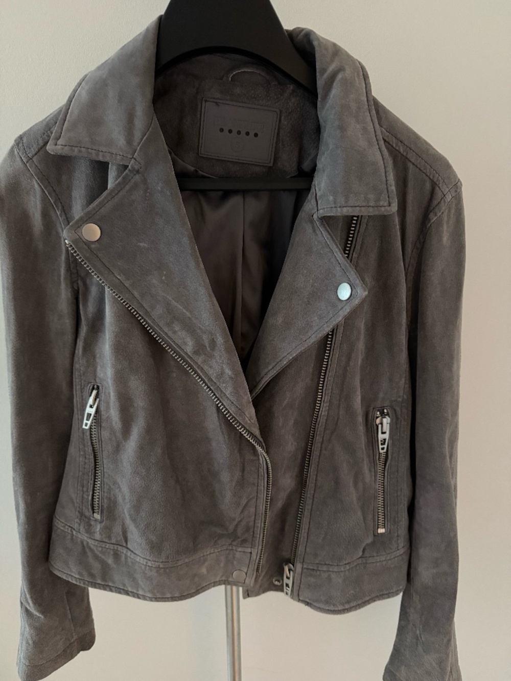 BLANK NYC Moto Faux Suede Jacket Small